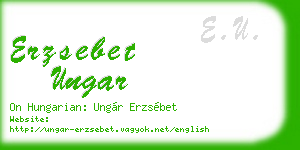 erzsebet ungar business card