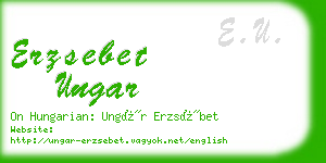 erzsebet ungar business card